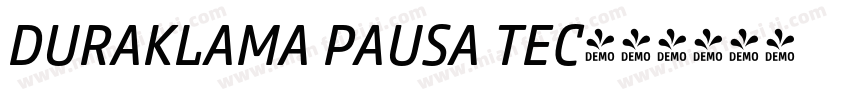 DURAKLAMA PAUSA TEC字体转换